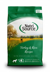 NutriSource Turkey & Rice Recipe with Wholesome Grains Dry Dog Food, 4 lbs.
