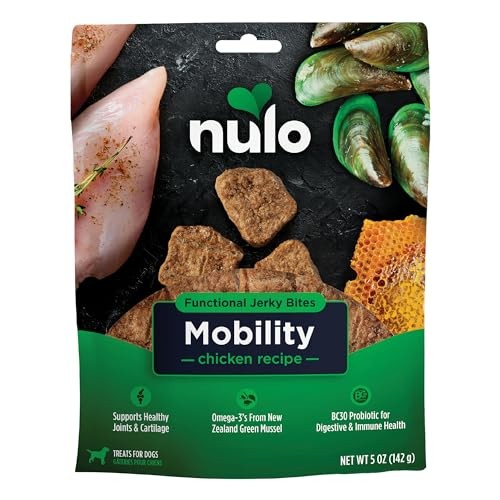 Nulo FreeStyle Chicken Mobility Health Functional Grain-Free Jerky Dog Treats, 5 oz.