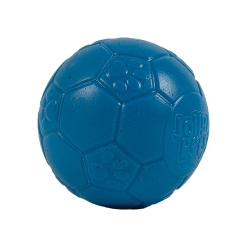 Jolly Pets Jolly Soccer Ball Ocean Blue Dog Toy, 3 in.
