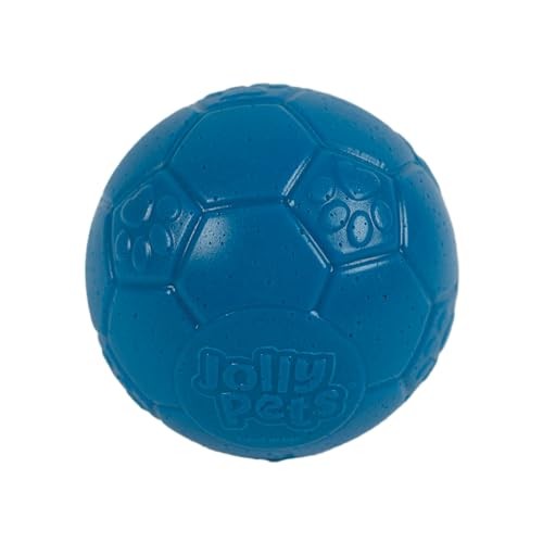 Jolly Pets Jolly Soccer Ball Ocean Blue Dog Toy, 3 in.