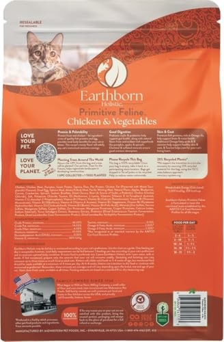 Earthborn Holistic Primitive Feline Grain-Free Dry Cat Food, 12.5 lbs.