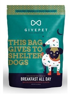 GivePet Breakfast All Day Bacon, Egg & Orange Dog Treats, 12 oz.