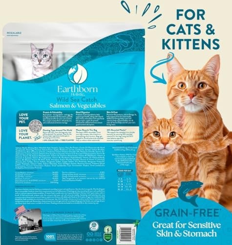 Earthborn Holistic Wild Sea Catch Grain-Free Dry Cat Food, 4 lbs.