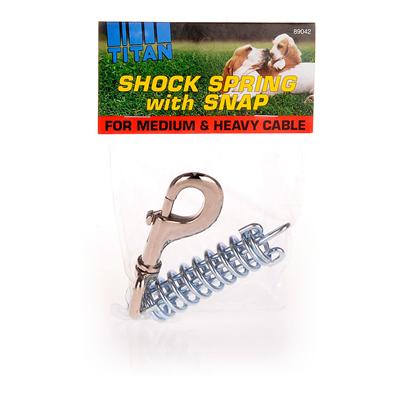 Titan Medium/Heavy Shock Spring with Snap for Dogs