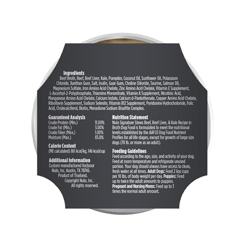 Nulo Signature Stews Beef, Beef Liver & Kale in Broth Dog & Puppy Food, 6 oz.