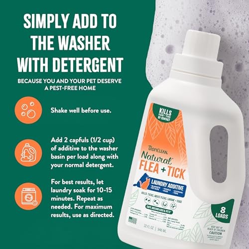 TropiClean Flea & Tick Laundry Additive, 32 oz.
