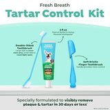 TropiClean Fresh Breath Enticers Peanut Butter & Honey Oral Care Kit for Dogs, 2 oz.
