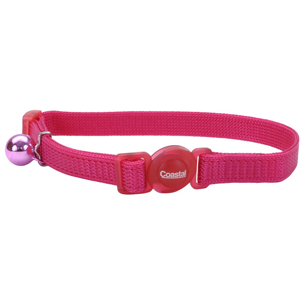 Safe Cat Adjustable Breakaway Nylon Cat Collar, 3/8 x 8-12 in.