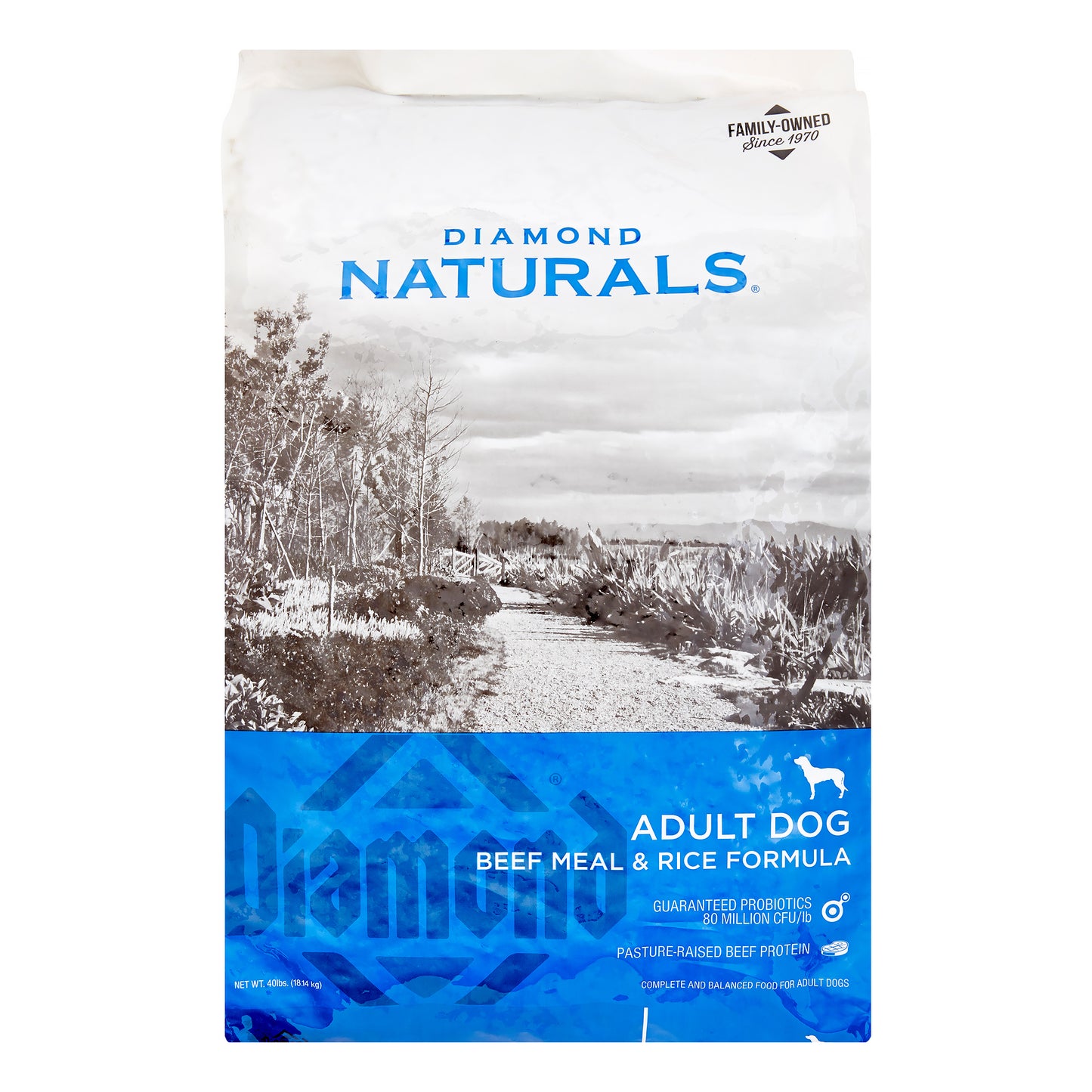 Diamond Naturals Beef Meal & Rice Dry Dog Food, 40 lbs.