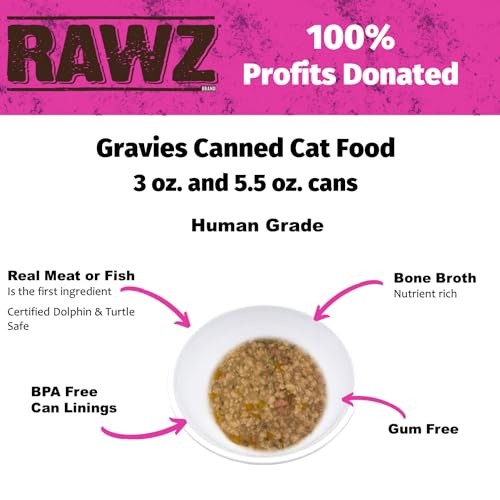 Rawz Minced Canned Cat Food, 3 oz.