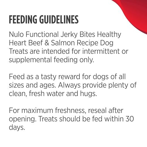 Nulo FreeStyle Healthy Heart Beef & Salmon Functional Jerky Dog Treats, 5 oz.
