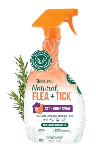 TropiClean Flea & Tick Cat Spray, 32 oz.