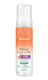 TropiClean Natural Flea & Tick Waterless Shampoo for Cats, 7.4 oz.