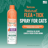 TropiClean Flea & Tick Cat Spray, 14 oz.