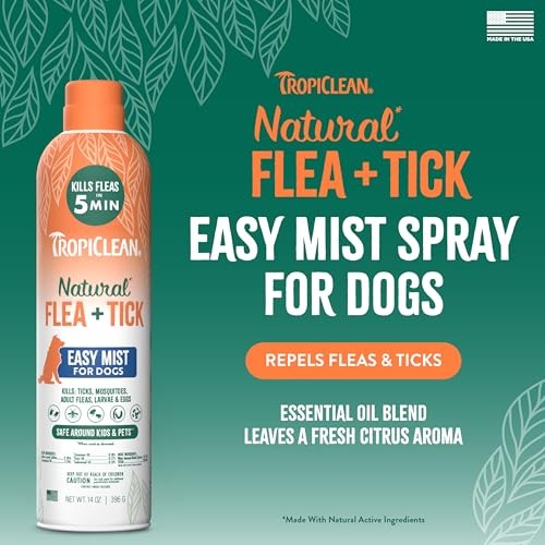 TropiClean Flea & Tick Spray for Pets, 14 oz.