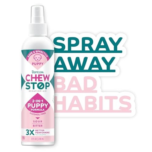 TropiClean Chew Stop Anti-Chew Puppy Spray, 8 oz.