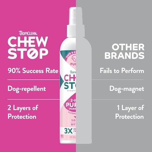 TropiClean Chew Stop Anti-Chew Puppy Spray, 8 oz.