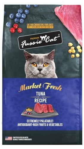 Fussie Cat Market Fresh Tuna Recipe Grain-Free Dry Cat Food, 10 lbs.