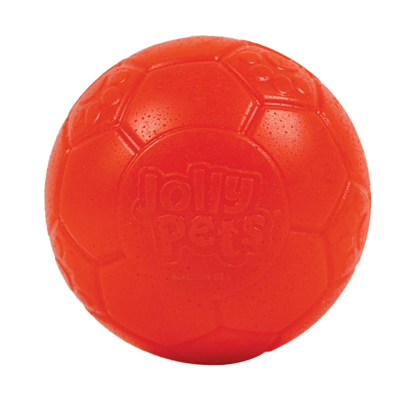 Jolly Pets Jolly Soccer Ball Orange Dog Toy, 3 in.