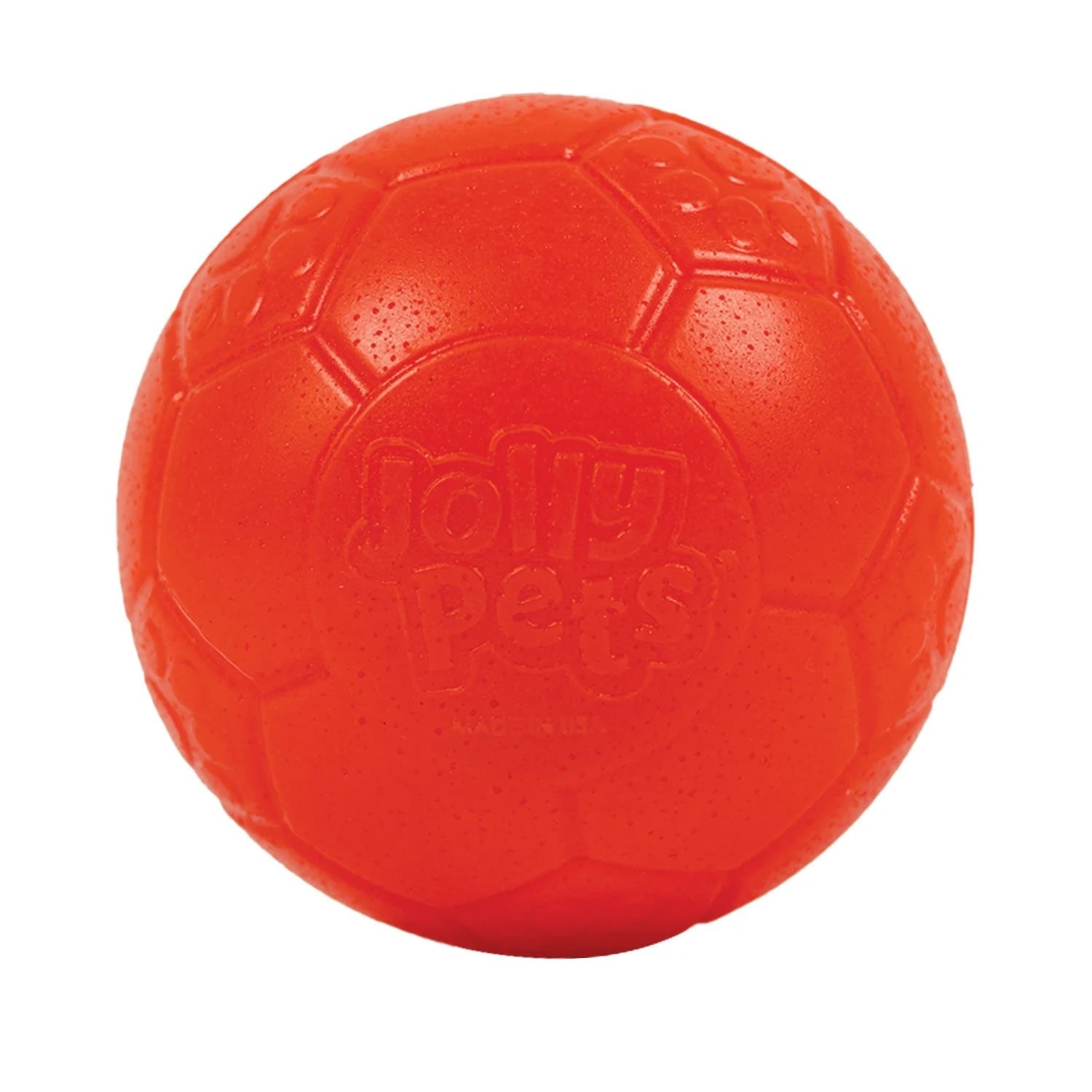 Jolly Pets Jolly Soccer Ball Orange Dog Toy, 3 in.