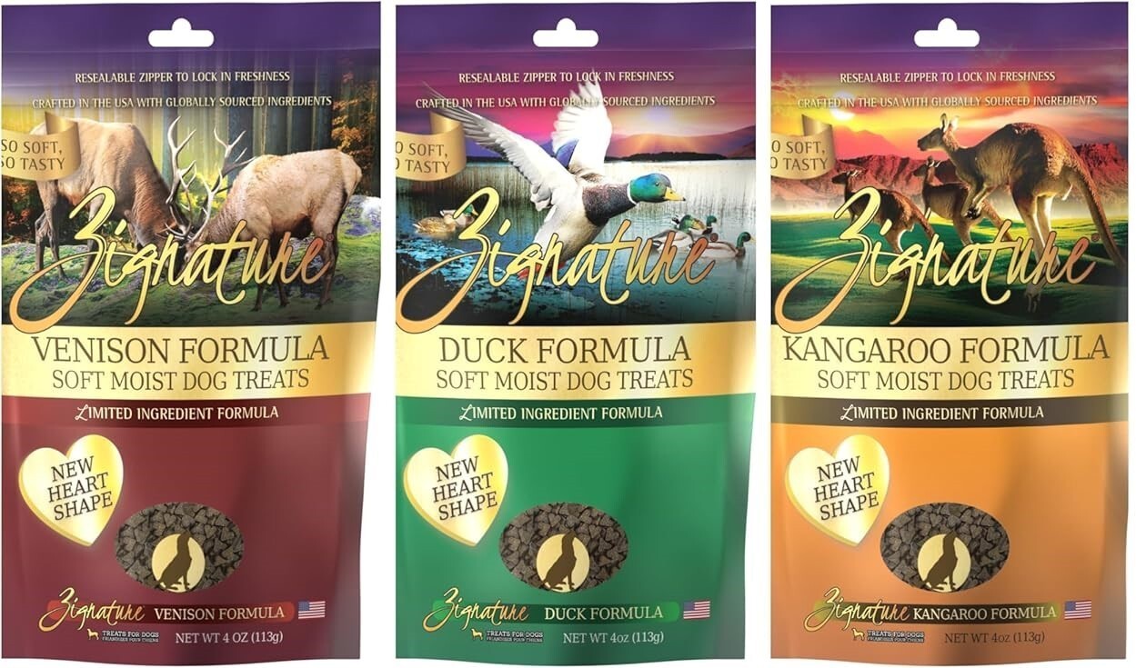 Zignature Soft & Moist Dog Treats Variety Pack, 4 oz. (3 Pack)