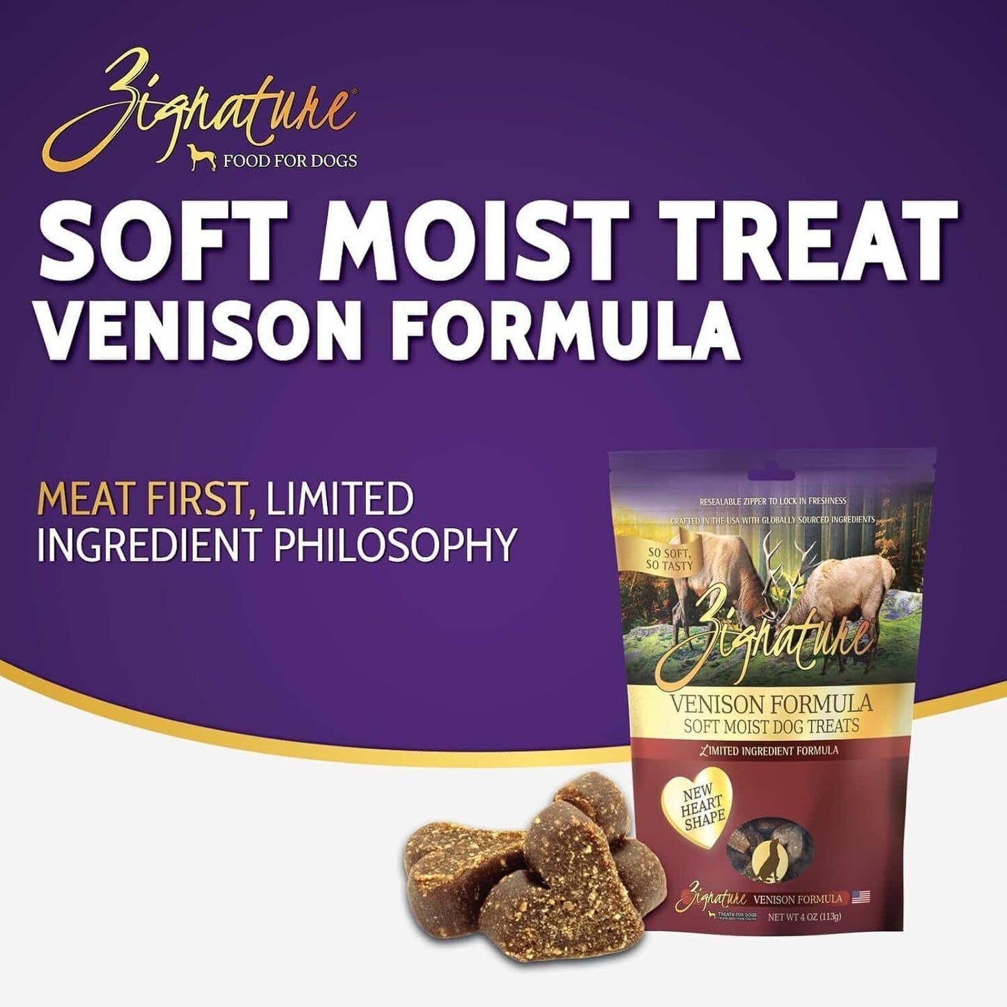 Zignature Soft & Moist Dog Treats Variety Pack, 4 oz. (3 Pack)