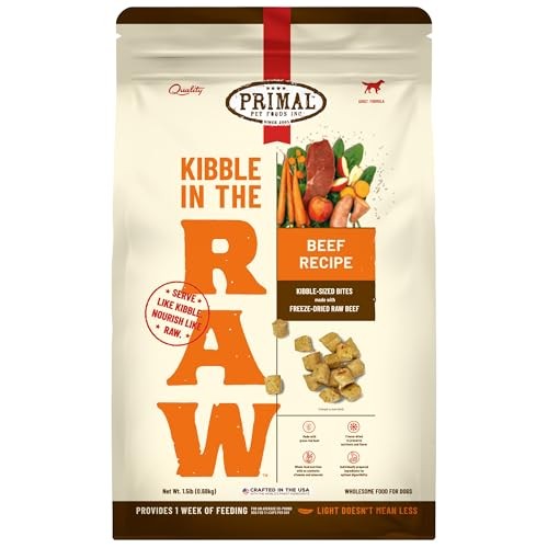 Primal Beef Formula Freeze-Dried Raw Dog Food, 1.5 lbs.