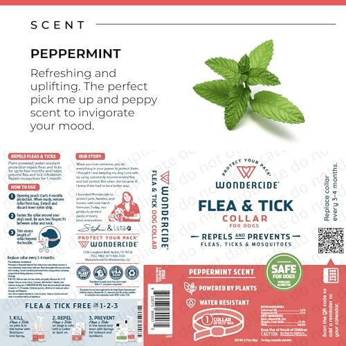 Wondercide Flea, Tick & Mosquito Repellent Dog Collar, Large