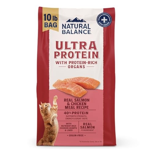 Natural Balance Ultra Protein Salmon & Chicken Meal Dry Cat Food, 10 lbs.