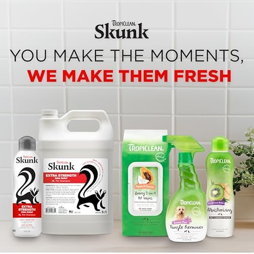 TropiClean Skunk Odor Control Shampoo for Dogs, 20 oz.