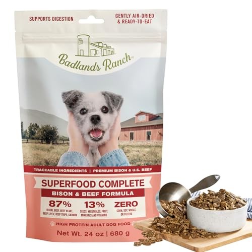 Badlands Ranch Complete Air Dried Superfood Bison & Beef Dog 24 oz