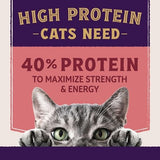 Natural Balance Ultra Protein Skin, Coat & Digestive Health Salmon & Chicken Meal Dry Cat Food, 5 lbs.