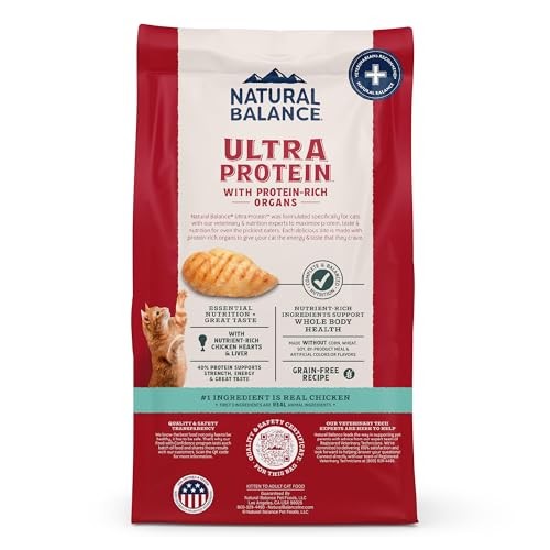 Natural Balance Ultra Protein Chicken & Chicken Meal Dry Cat Food, 6 lbs.