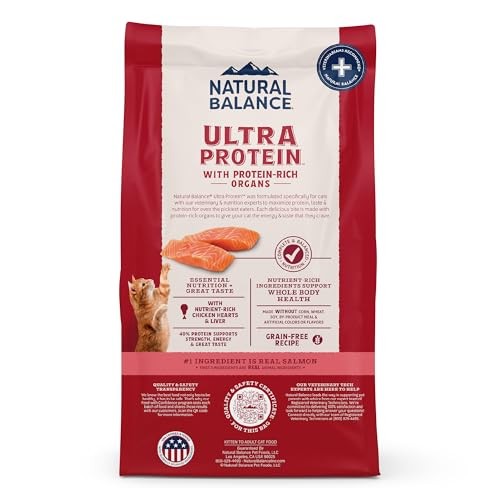 Natural Balance Ultra Protein Salmon & Chicken Meal Dry Cat Food, 6 lbs.