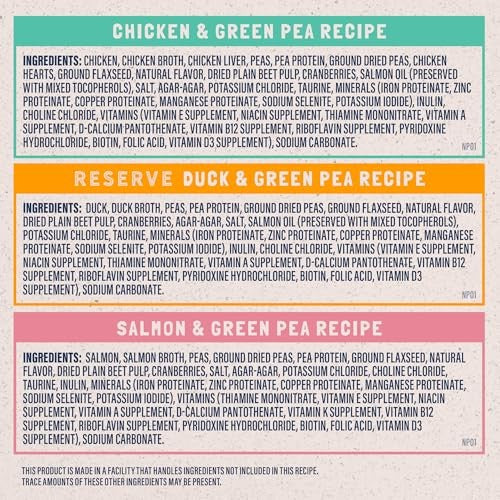 Natural Balance Limited Ingredient Chicken, Duck & Salmon Pate Wet Cat Food Variety Pack, 3 oz. (12 Count)