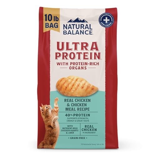 Natural Balance Ultra Protein Chicken & Chicken Meal Dry Cat Food, 10 lbs.