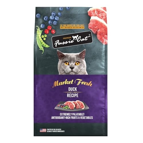Fussie Cat Market Fresh Duck Recipe Grain-Free Dry Cat Food, 10 lbs.