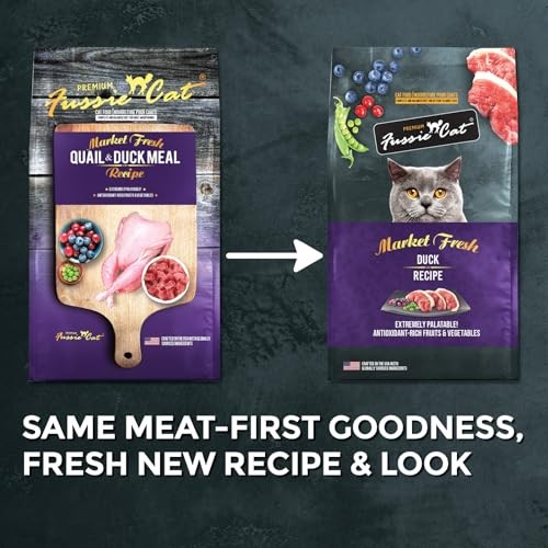 Fussie Cat Market Fresh Duck Recipe Grain-Free Dry Cat Food, 10 lbs.