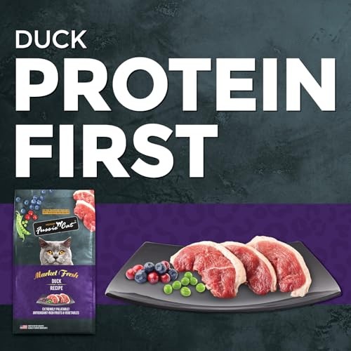 Fussie Cat Market Fresh Duck Recipe Grain-Free Dry Cat Food, 10 lbs.