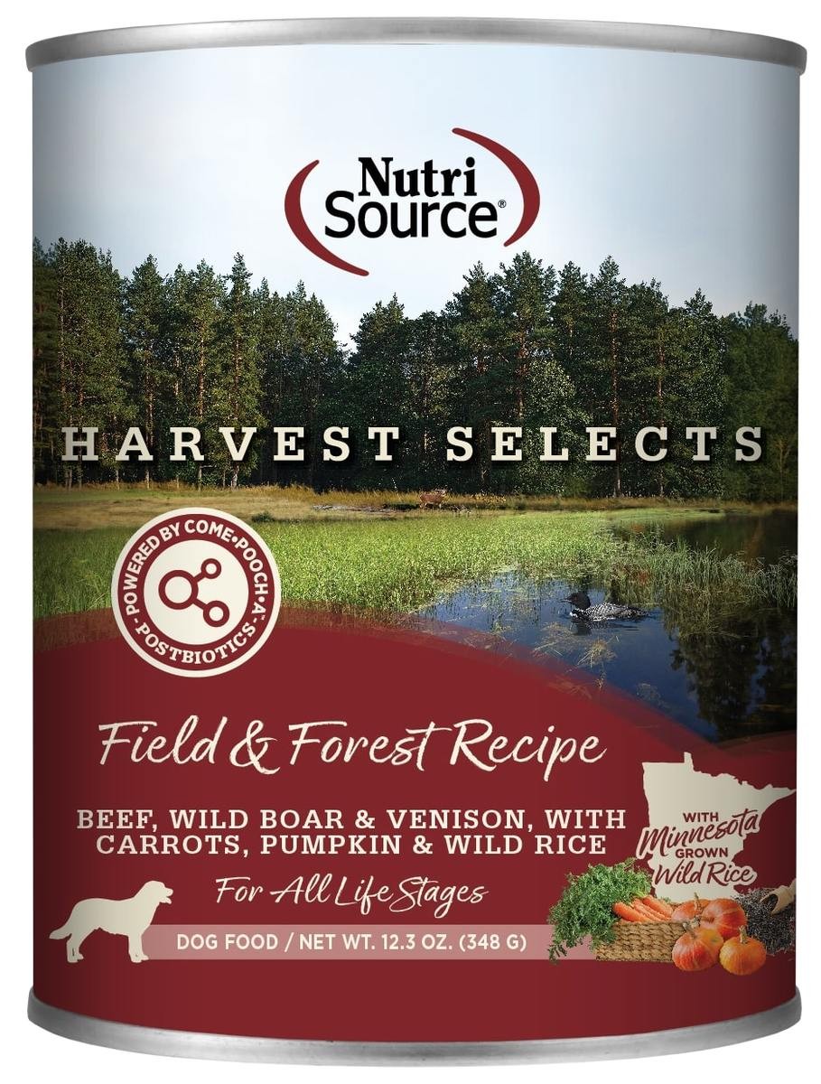NutriSource Field & Forest Harvest Selects Wet Dog Food, 12.3 oz.