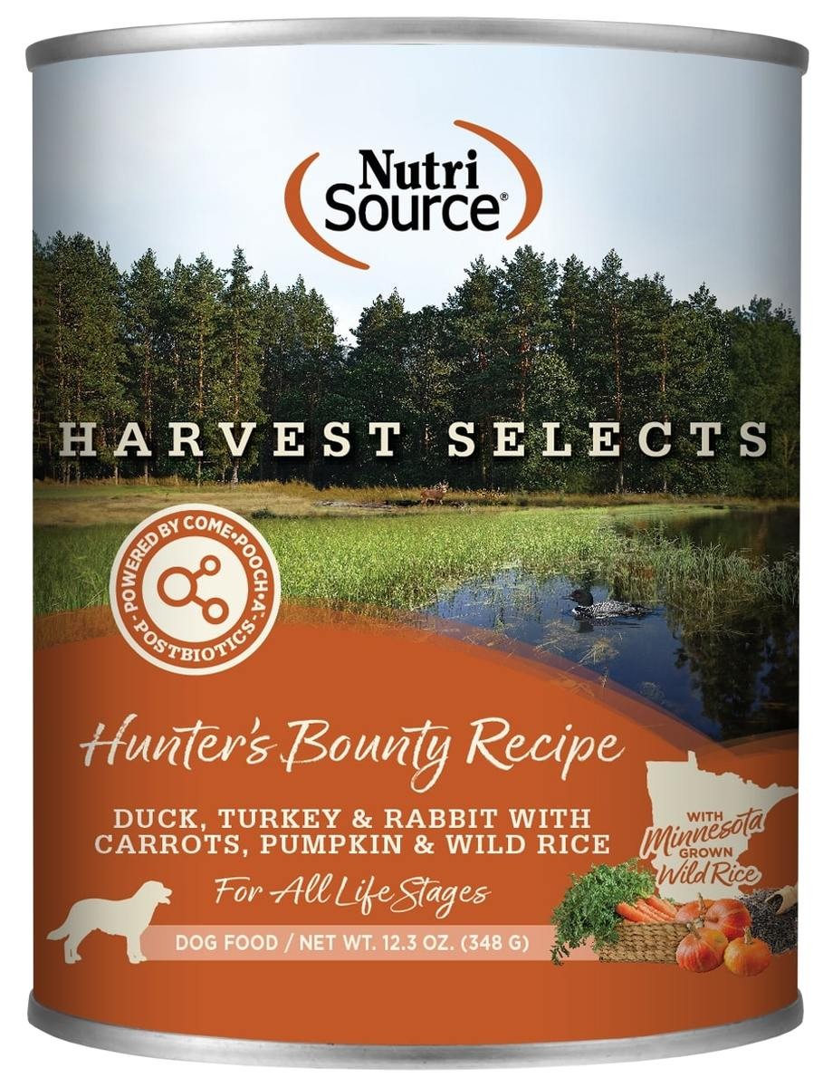 NutriSource Hunters Bounty Harvest Selects Wet Dog Food, 12.3 oz.