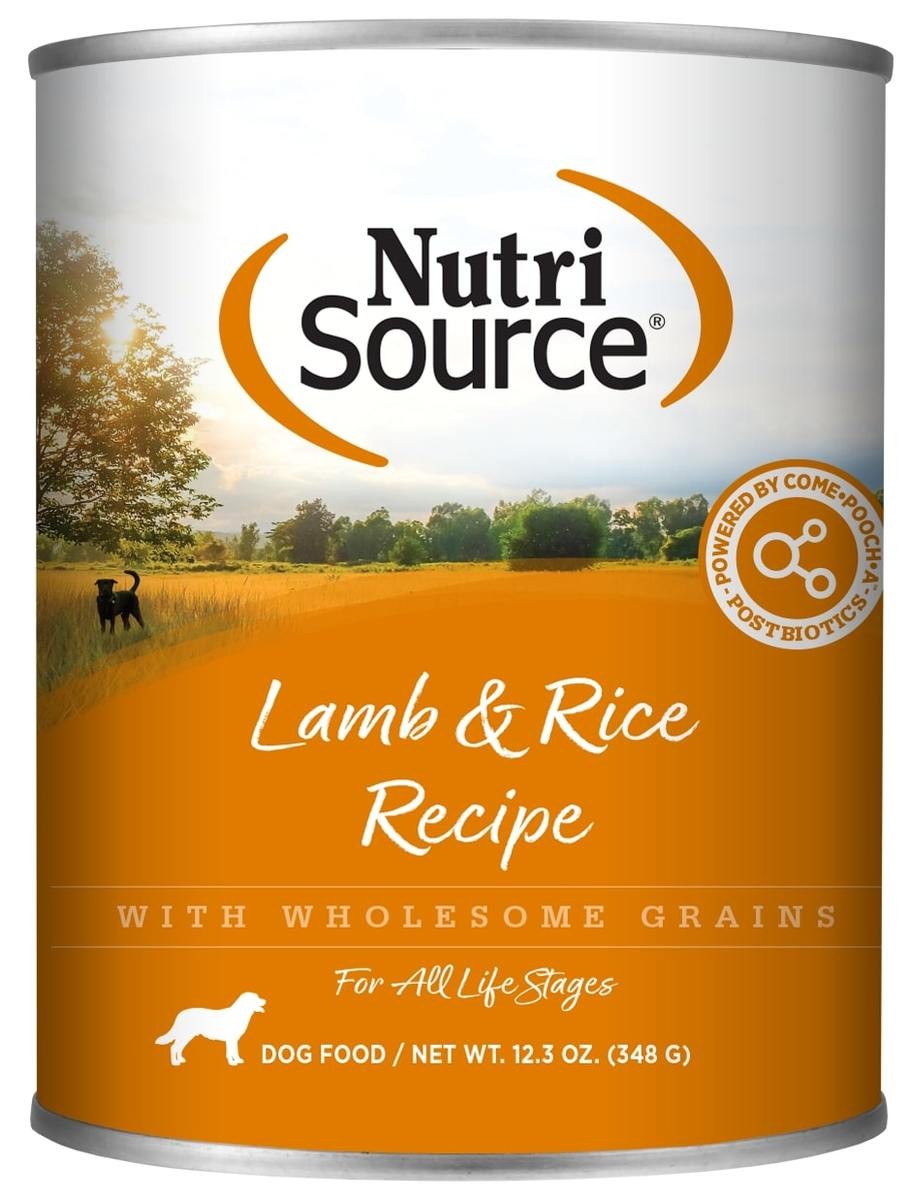 NutriSource Lamb & Rice Wet Dog Food, 12.3 oz.