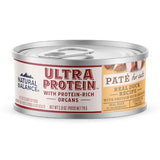 Natural Balance Ultra Protein Duck Recipe with Organs Pate Wet Cat Food, 2.8 oz.