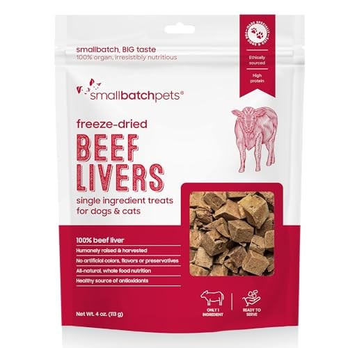 Smallbatch Freeze-Dried Beef Liver Dog Treats, 3.5 oz.