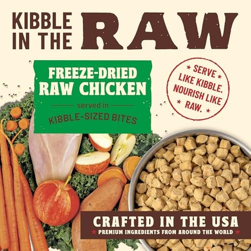 Primal Kibble in the Raw Small Breed Chicken Recipe Freeze-Dried Dog Food, 1.5 lbs.