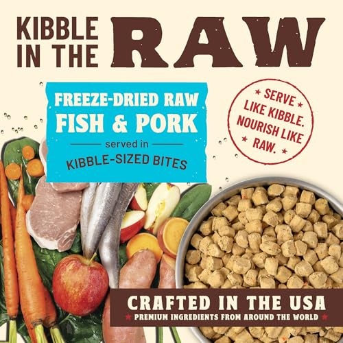 Primal Kibble in the Raw Fish & Pork Recipe Freeze-Dried Dog Food, 1.5 lbs.