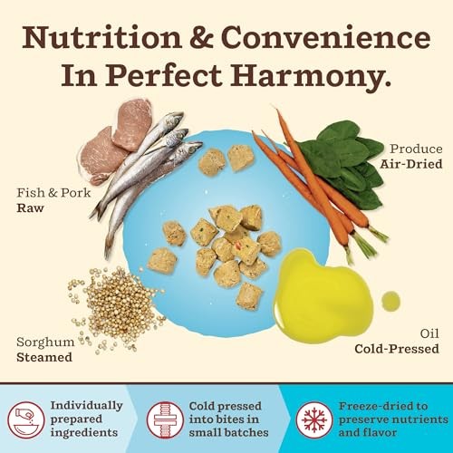 Primal Kibble in the Raw Fish & Pork Recipe Freeze-Dried Dog Food, 1.5 lbs.
