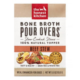 The Honest Kitchen Beef Stew Bone Broth Pour Overs Dog Food Topper, 5.5 oz.