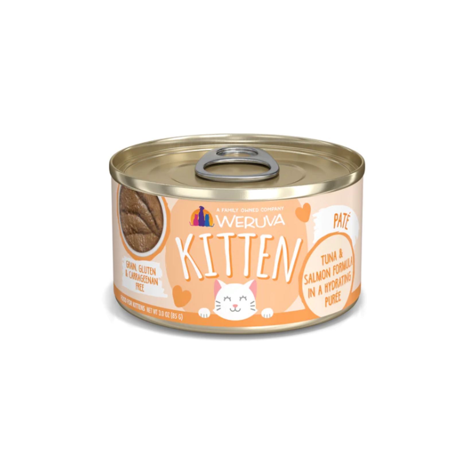 Weruva Pate Tuna & Salmon Wet Kitten Food, 3 oz.
