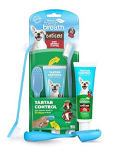 TropiClean Fresh Breath Beef Brisket Flavor Tooth Brushing Kit for Dogs